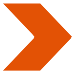 Thick, orange arrow